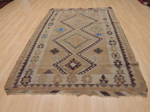 Kilim Brown Flat Woven 55 X 82 Area Rug 100-109890 Image 1