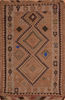 Kilim Brown Flat Woven 55 X 82  Area Rug 100-109890 Thumb 0