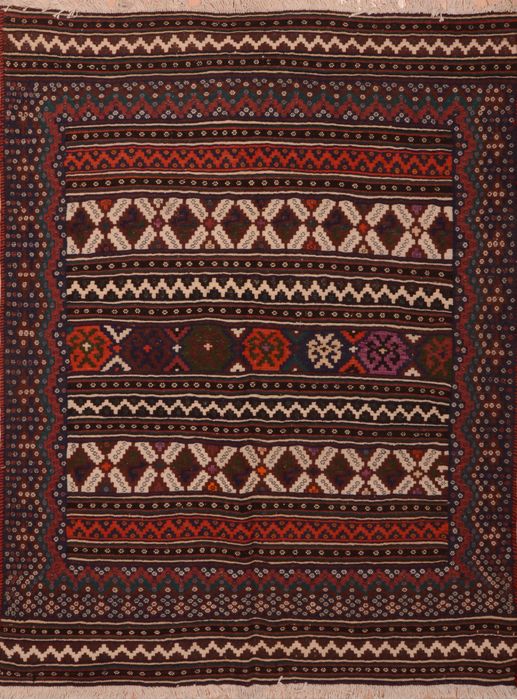 Kilim Red Flat Woven 53 X 70 Area Rug 100-109892 Image 0