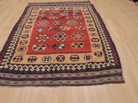 Kilim Red Flat Woven 53 X 77 Area Rug 100-109893 Image 11