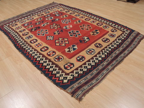 Kilim Red Flat Woven 53 X 77 Area Rug 100-109893 Image 2