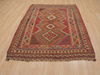 Kilim Red Flat Woven 47 X 63 Area Rug 100-109898 Thumb 1