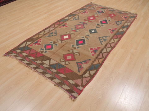 Kilim Brown Flat Woven 39 X 73 Area Rug 100-109899 Image 2