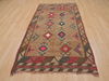 Kilim Brown Flat Woven 39 X 73  Area Rug 100-109899 Thumb 1