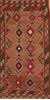 Kilim Brown Flat Woven 39 X 73 Area Rug 100-109899 Thumb 0