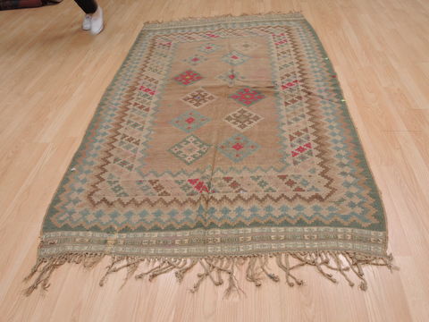 Kilim Blue Flat Woven 46 X 75 Area Rug 100-109901 Image 4