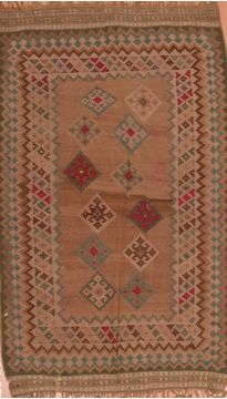 Kilim Blue Flat Woven 4'6" X 7'5"  Area Rug 100-109901