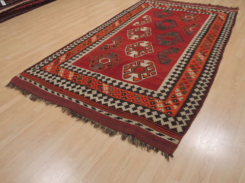 Kilim Red Runner Flat Woven 54 X 96 Area Rug 100-109904 Image 2