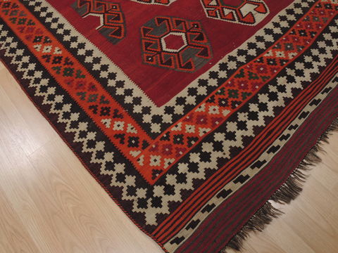 Kilim Red Runner Flat Woven 54 X 96 Area Rug 100-109904 Image 4