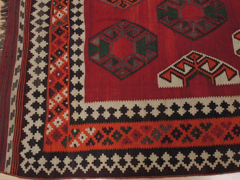 Kilim Red Runner Flat Woven 54 X 96 Area Rug 100-109904 Image 5