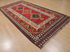 Kilim Red Runner Flat Woven 410 X 101 Area Rug 100-109905 Thumb 3