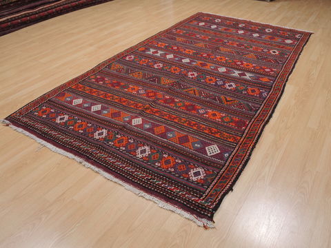 Kilim Red Runner Flat Woven 52 X 99 Area Rug 100-109906 Image 2