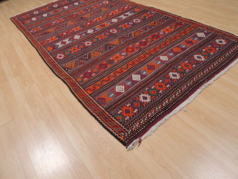 Kilim Red Runner Flat Woven 52 X 99 Area Rug 100-109906 Image 3