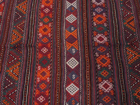 Kilim Red Runner Flat Woven 52 X 99 Area Rug 100-109906 Image 6
