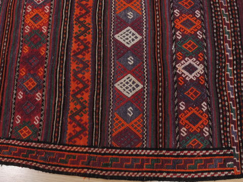 Kilim Red Runner Flat Woven 52 X 99 Area Rug 100-109906 Image 7