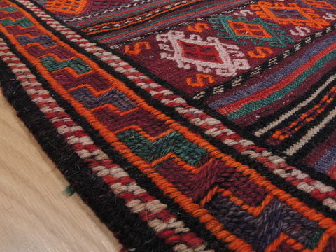 Kilim Red Runner Flat Woven 52 X 99 Area Rug 100-109906 Image 8
