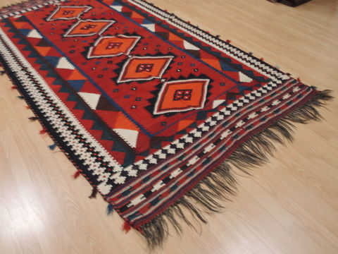 Kilim Red Flat Woven 50 X 93 Area Rug 100-109907 Image 2