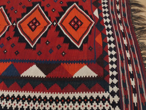 Kilim Red Flat Woven 50 X 93 Area Rug 100-109907 Image 4