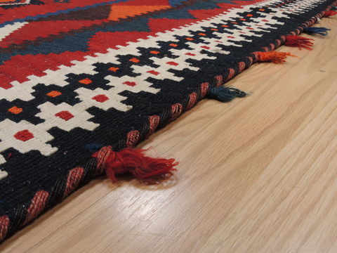 Kilim Red Flat Woven 50 X 93 Area Rug 100-109907 Image 6