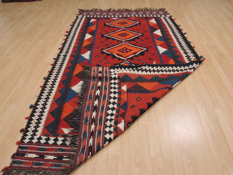 Kilim Red Flat Woven 50 X 93 Area Rug 100-109907 Image 7