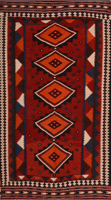 Kilim Red Flat Woven 50 X 93 Area Rug 100-109907 Image 0