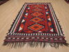 Kilim Red Flat Woven 50 X 93  Area Rug 100-109907 Thumb 1