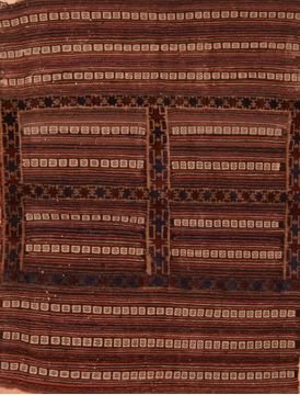 Kilim Brown Flat Woven 3'10" X 4'10"  Area Rug 100-109909