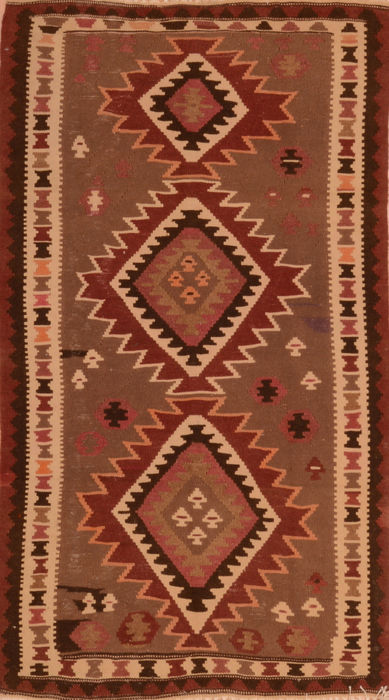 Kilim Brown Flat Woven 33 X 511 Area Rug 100-109911 Image 0