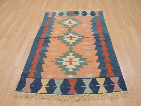 Kilim Brown Flat Woven 37 X 54 Area Rug 100-109913 Image 1
