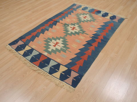 Kilim Brown Flat Woven 37 X 54 Area Rug 100-109913 Image 2
