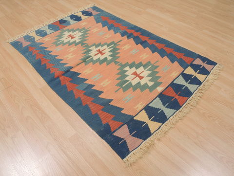 Kilim Brown Flat Woven 37 X 54 Area Rug 100-109913 Image 3