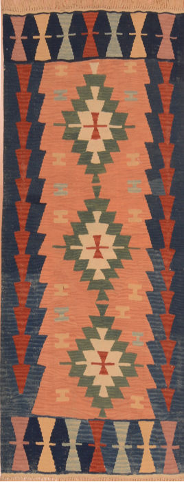 Kilim Brown Flat Woven 37 X 54 Area Rug 100-109913 Image 0