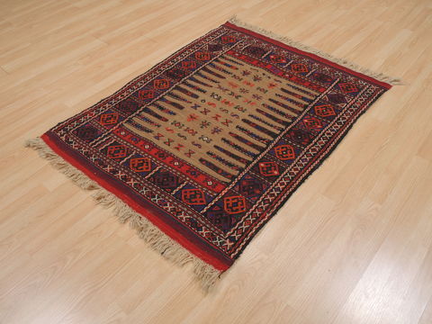 Kilim Red Square Flat Woven 33 X 33 Area Rug 100-109916 Image 2