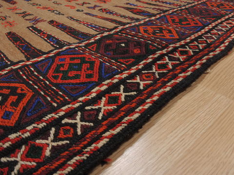 Kilim Red Square Flat Woven 33 X 33 Area Rug 100-109916 Image 6