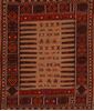 Kilim Red Square Flat Woven 33 X 33 Area Rug 100-109916 Thumb 0