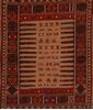 Kilim Red Square Flat Woven 33 X 33  Area Rug 100-109916 Thumb 0