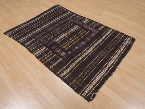 Kilim Brown Flat Woven 310 X 51 Area Rug 100-109918 Image 3