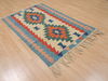 Kilim Blue Flat Woven 36 X 56  Area Rug 100-109920 Thumb 3