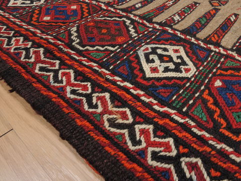 Kilim Red Square Flat Woven 36 X 44 Area Rug 100-109924 Image 6