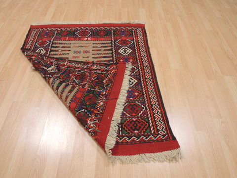 Kilim Red Square Flat Woven 36 X 44 Area Rug 100-109924 Image 7