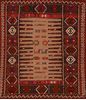 Kilim Red Square Flat Woven 36 X 44  Area Rug 100-109924 Thumb 0