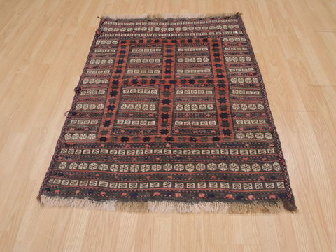 Kilim Brown Flat Woven 34 X 47 Area Rug 100-109927 Image 4