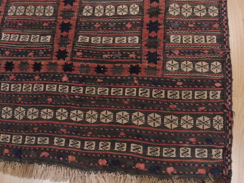 Kilim Brown Flat Woven 34 X 47 Area Rug 100-109927 Image 5