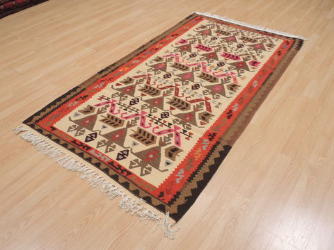 Kilim Red Flat Woven 35 X 62 Area Rug 100-109930 Image 2