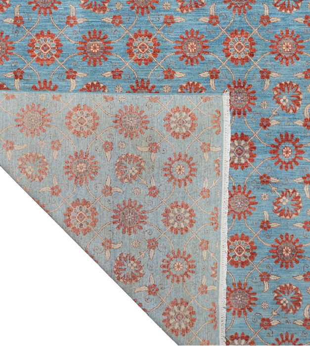 Chobi Blue Hand Knotted 66 X 102 Area Rug 700-109932 Image 2