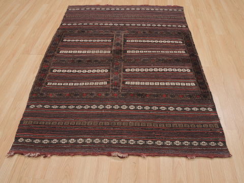 Kilim Brown Flat Woven 42 X 53 Area Rug 100-109933 Image 1