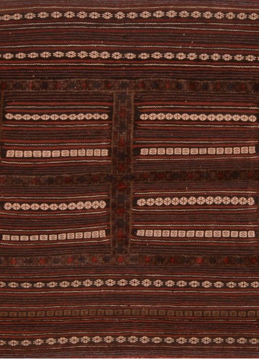 Kilim Brown Flat Woven 42 X 53 Area Rug 100-109933 Image 0