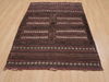 Kilim Brown Flat Woven 42 X 53  Area Rug 100-109933 Thumb 1