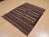 Kilim Brown Flat Woven 42 X 53  Area Rug 100-109933 Thumb 2