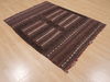 Kilim Brown Flat Woven 42 X 53  Area Rug 100-109933 Thumb 3